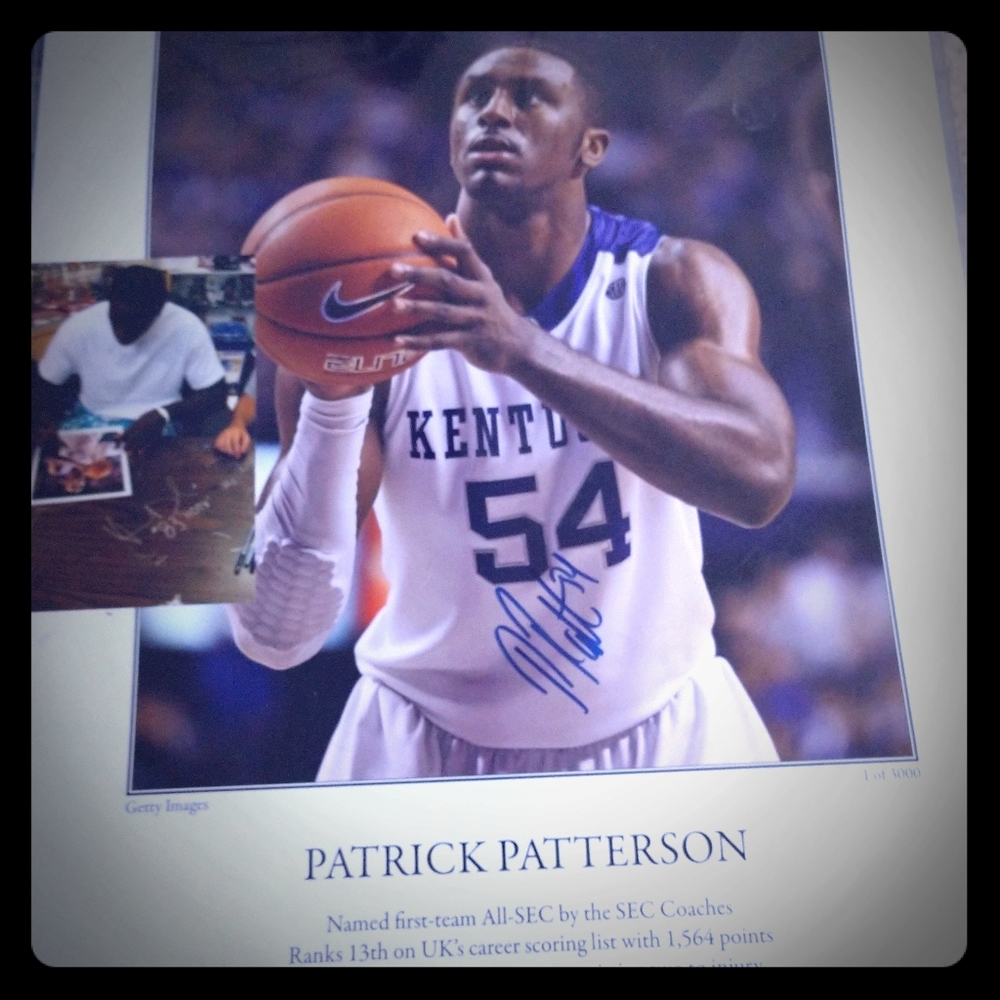 Autographed wall UK print